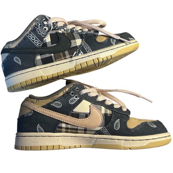 Travis Scott X Nike Dunk Low Premium Cactus Jack Shoes - Picture 1 of 8